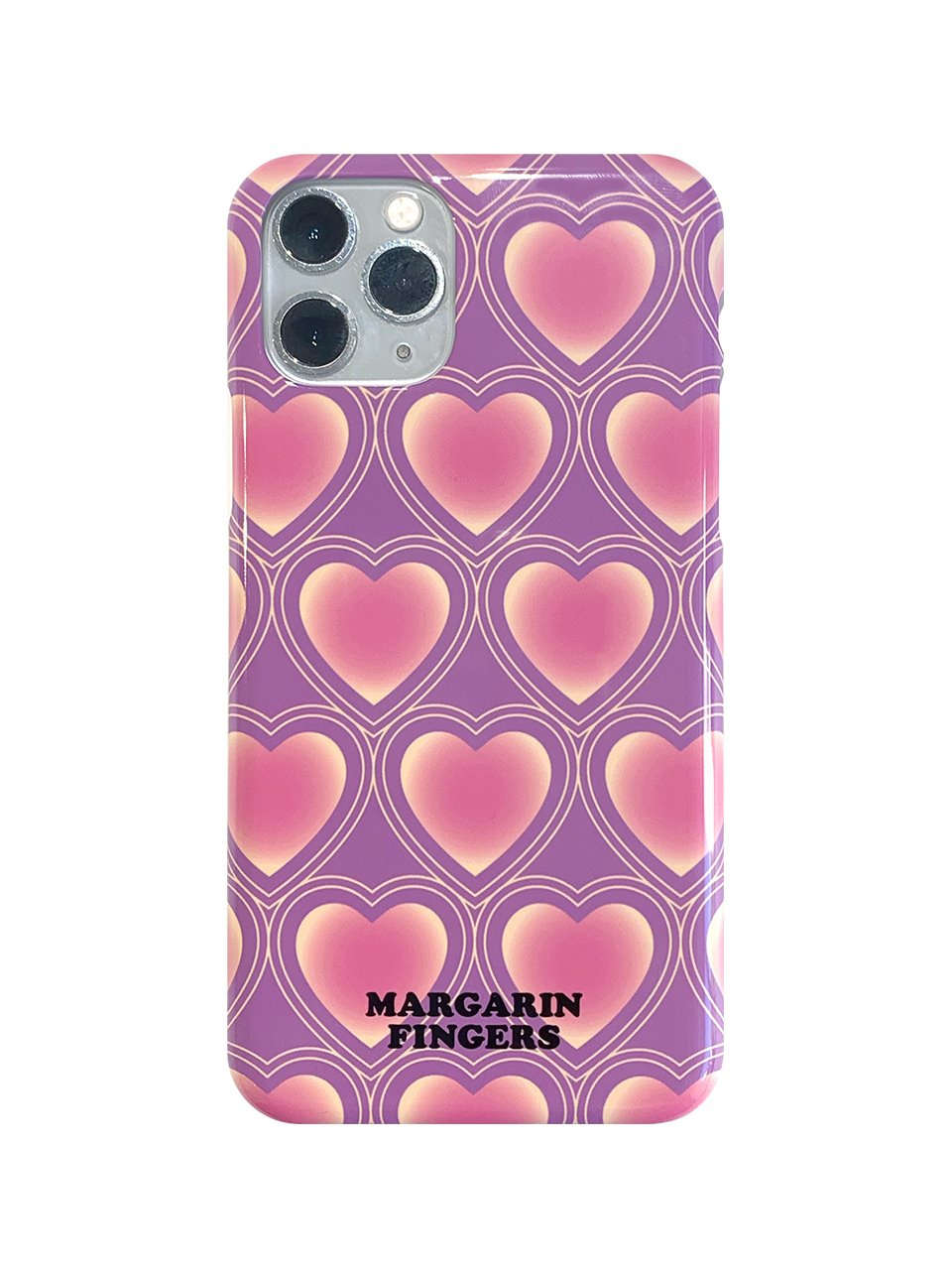 gradation heart iphone case