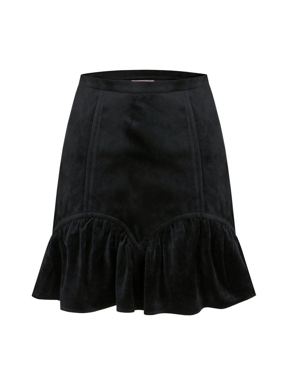 velvet shirring skirt