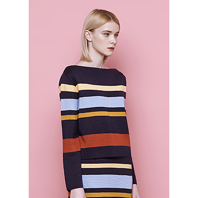 multi stripe knit
