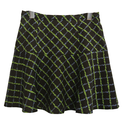 [50%SALE]check print flare skirt
