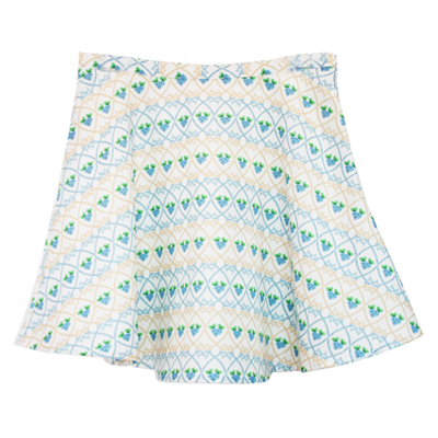 [50%SALE]balloon argyle print skirt		