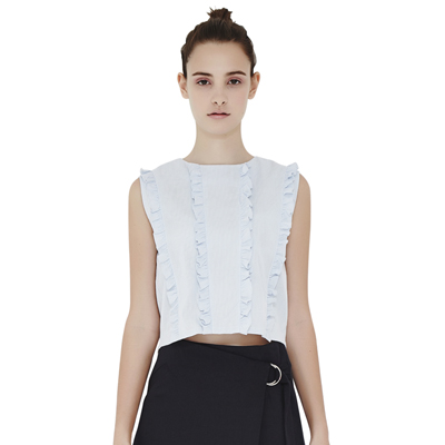 frill Cropped Top