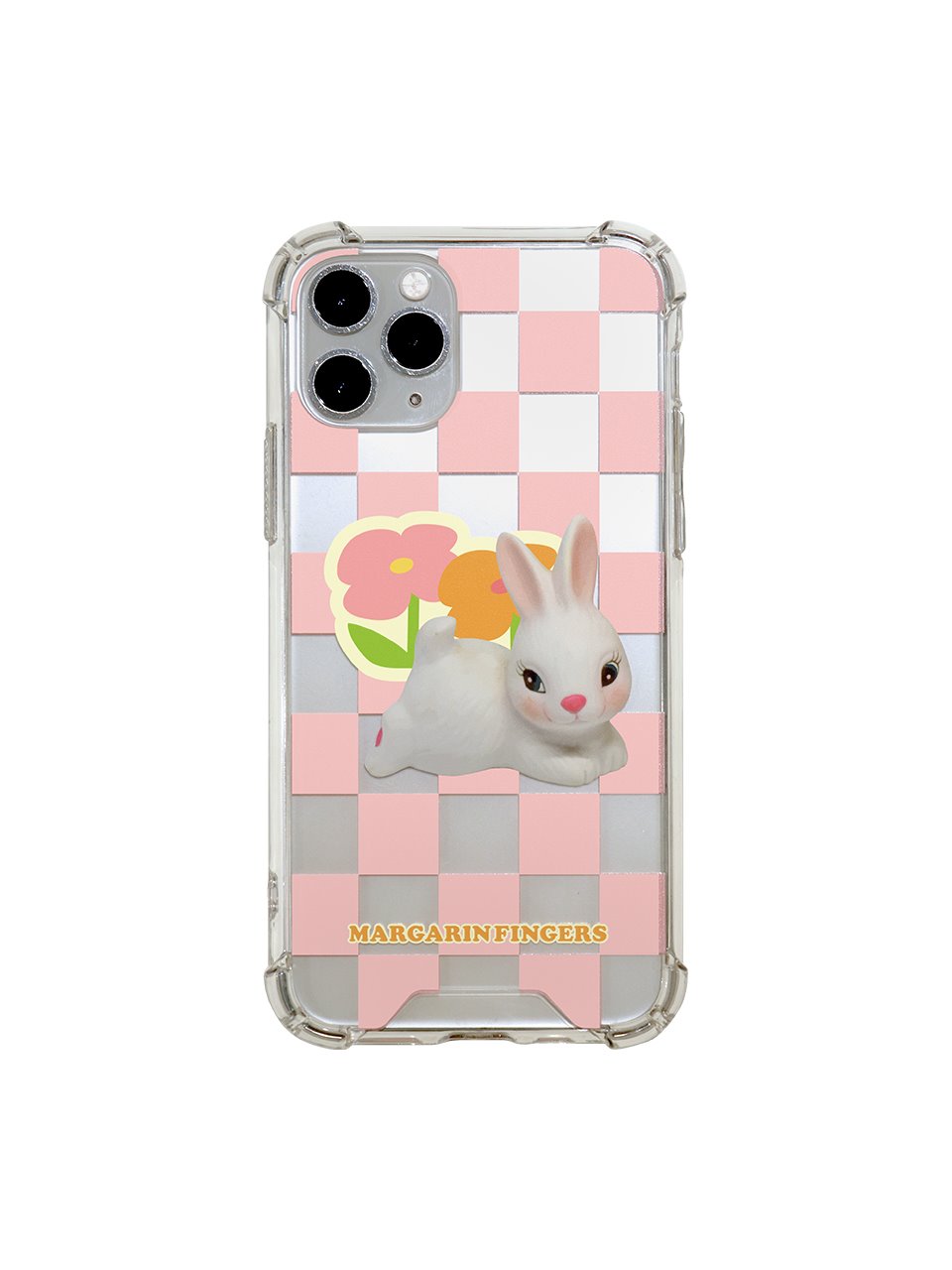 checker board bunny iPhone case