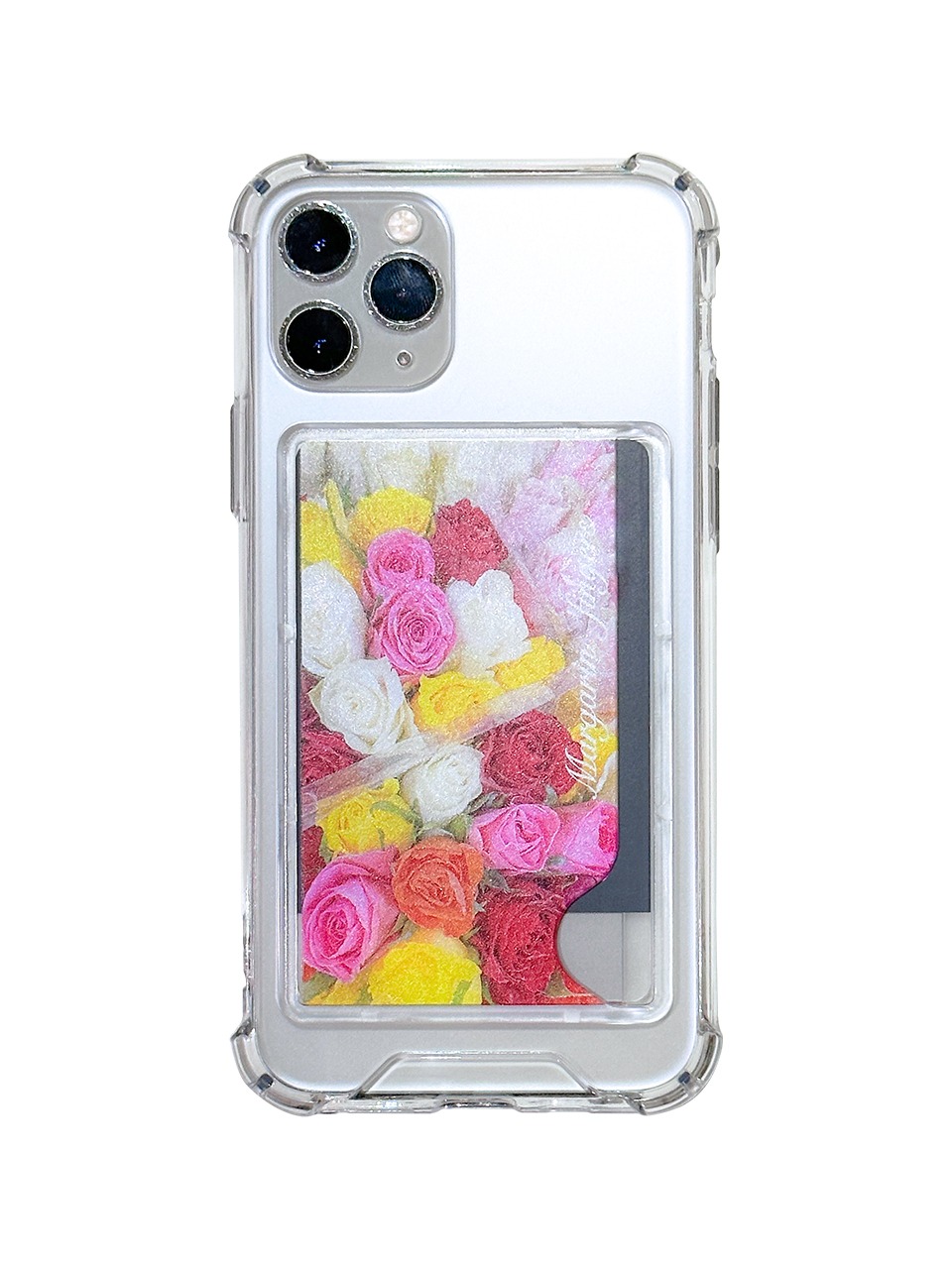 PINK BOUQUET IPHONE CARD CASE (PINK)