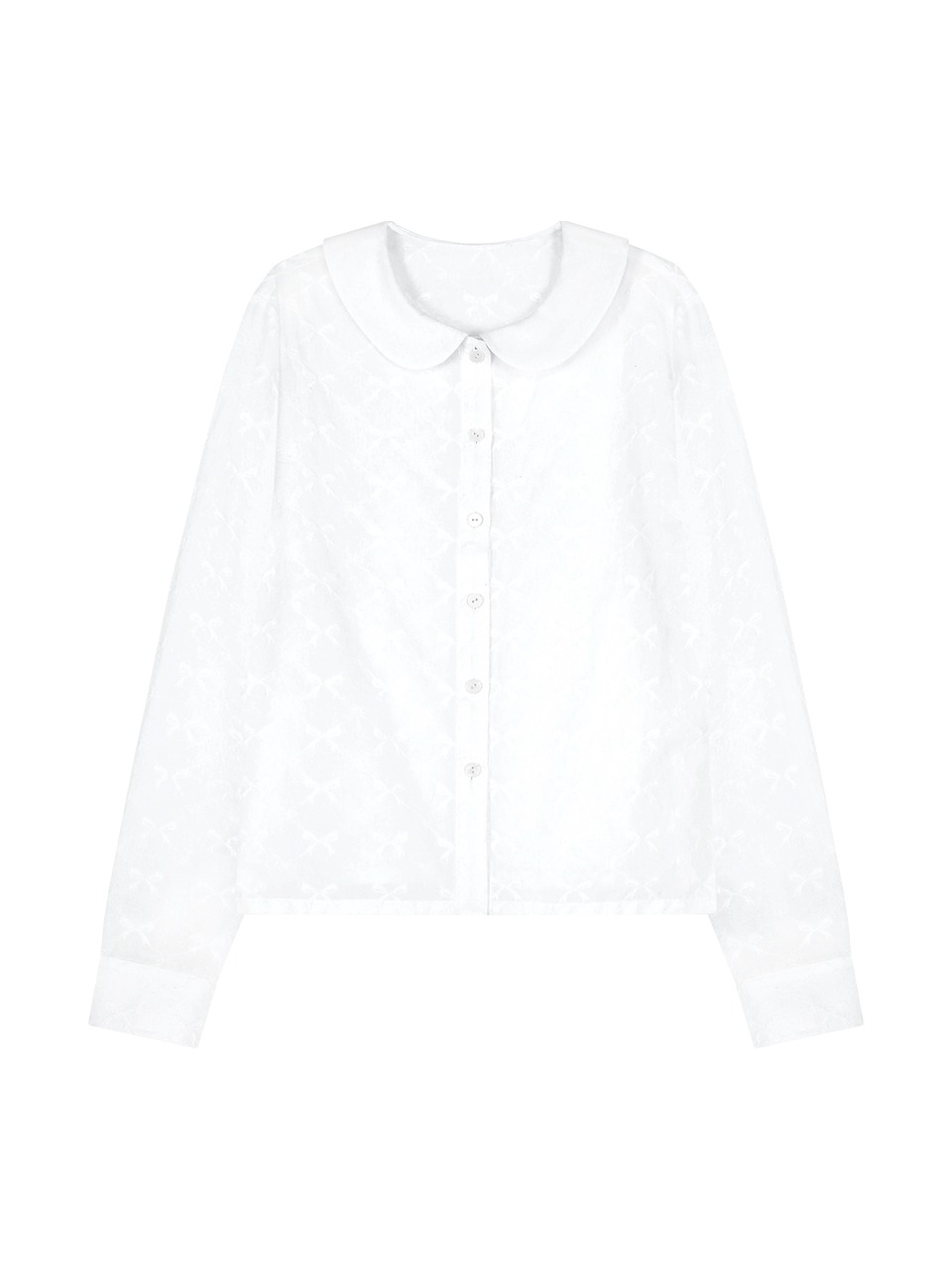 RIBBON EMBROIDERY BLOUSE (OFF WHITE)